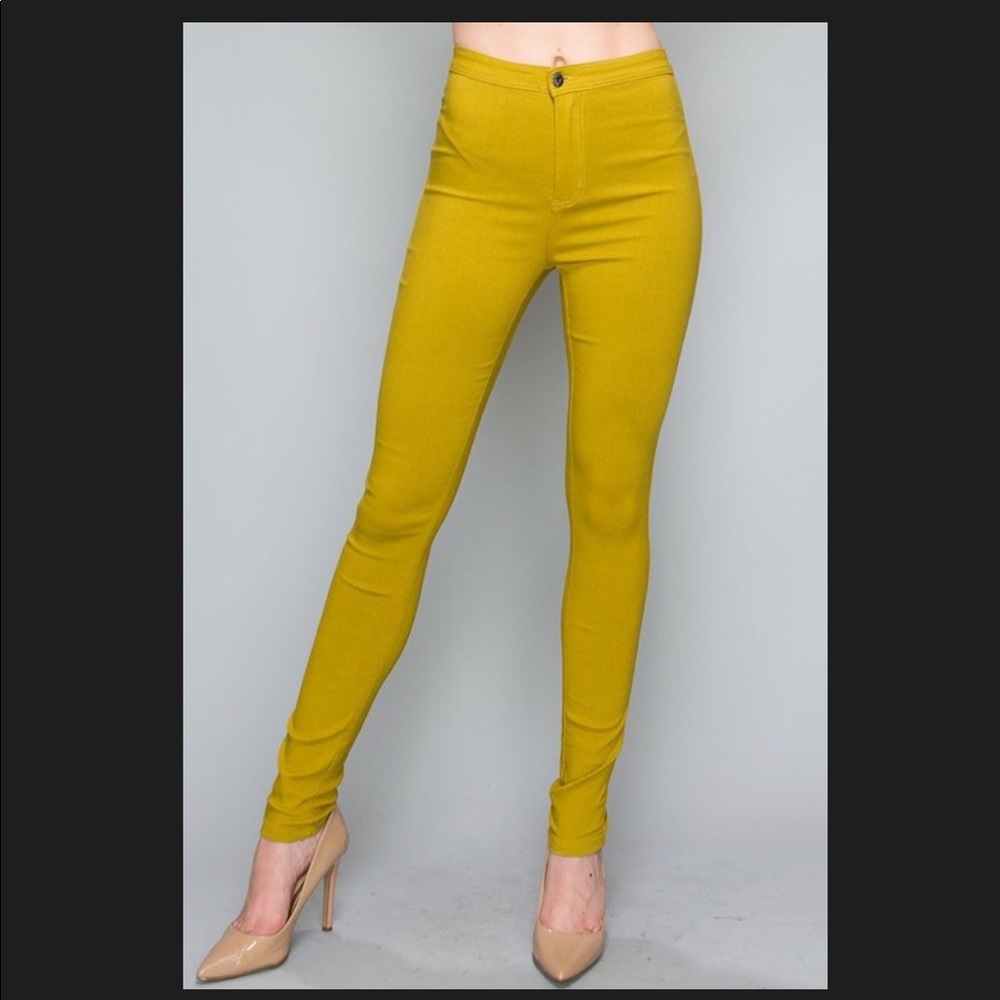 Mustard Ultra High Rise Jeans